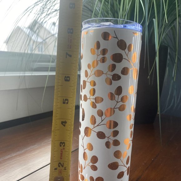 Stainless Steel Water Bottle Tumbler White and Gold - Picture 4 of 4